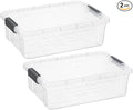 Superio Storage Bins with Lids, Stackable Totes, BPA Free, Odor Free, Organizer by Superio