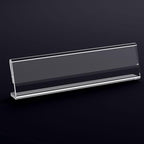 Acrylic 12 Pack Name Plates for Desks, AITEE 2x8 Clear Desk Name Plate - Image 3