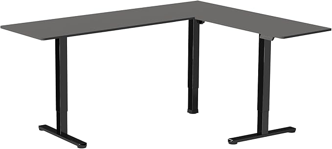 VIVO Electric Corner 84 x 63 inch L-Shaped Standing Desk, Memory Height - Image 9