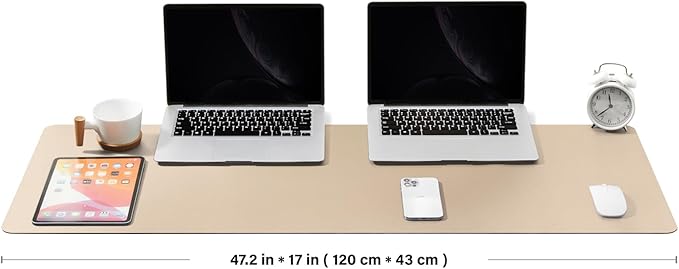 Large Desk Mat - 47.2"x 17" Non-Slip PU Desk Pad - Image 2
