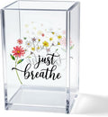 Vgrti Just Breathe Acrylic Cosmetic Pencil Pen Holder Cup, Inspirational by Unknown