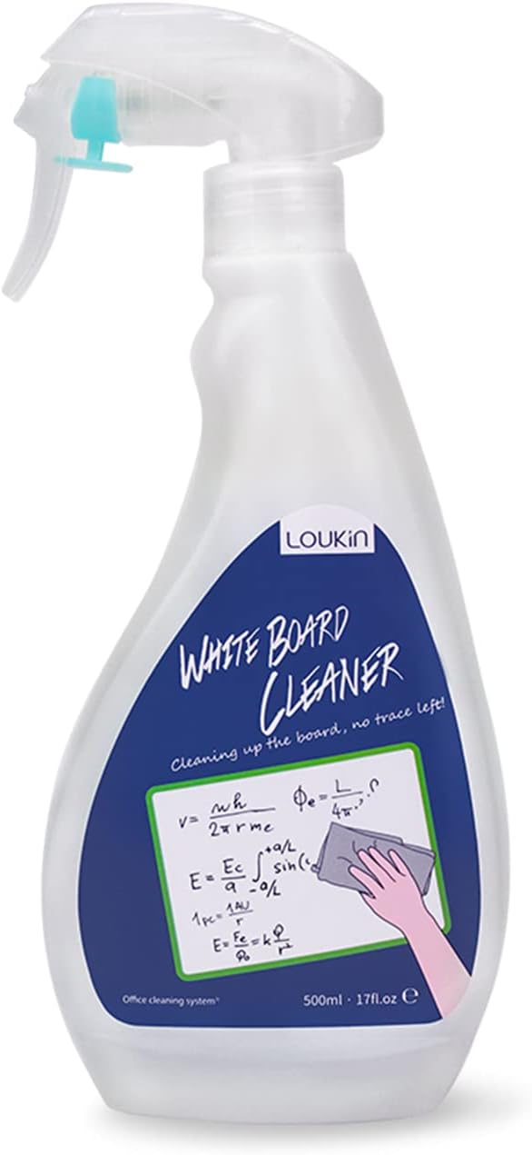 loukin Non-Toxic Whiteboard Cleaner, 17 fl oz Dry Erase Board Cleaner, Low-Odor by LOUKIN