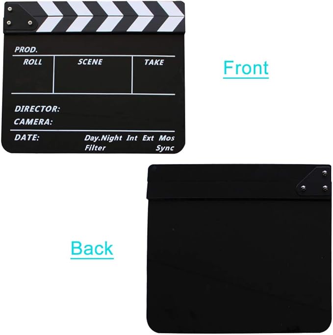Coolbuy112 Movie Directors Clapboard, Photography Studio Video TV Acrylic - Image 8