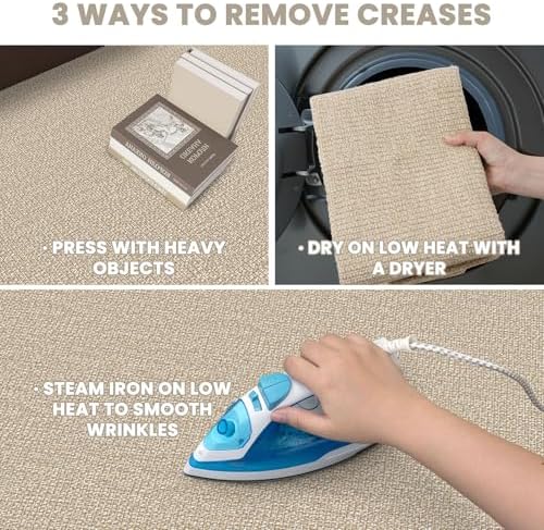 earthall washable runner rug 2x6 ft non slip, side view