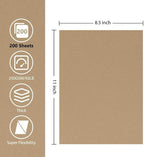 OcePor 200 Sheets Brown Cardstock Paper, Colored Printer Paper 8.5 x 11 - Image 2