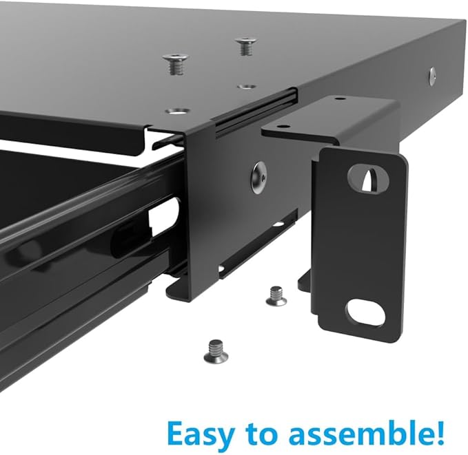 QiaoYoubang 1U Server Cabinet Case 19 Inch Rack Mount Lockable Drawer - Image 7