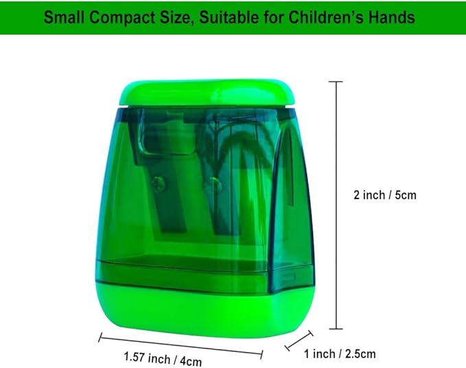 Colored Manual Pencil Sharpeners in Bulk, BOPART 24pcs Small Handheld Pencil - Image 4