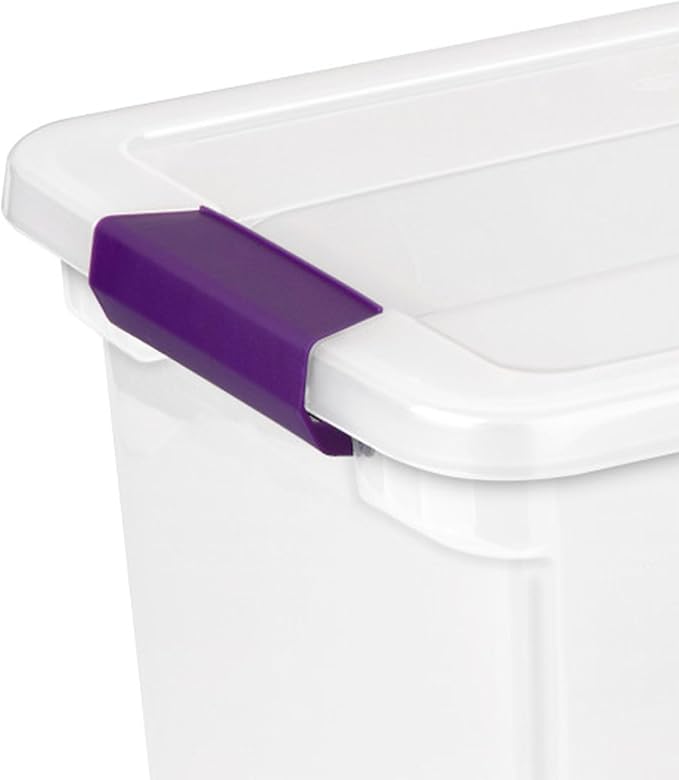 Sterilite 24-Pack 27 Quart ClearView Latch Box, Stackable Organizer Bins - Image 7