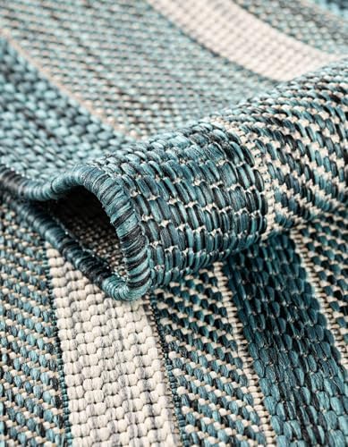 rugs.com - outdoor border rug – 6 ft, front angle view