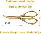 Large Ribbon Cutting Scissors, Heavy duty gold stainless steel scissors - Image 4