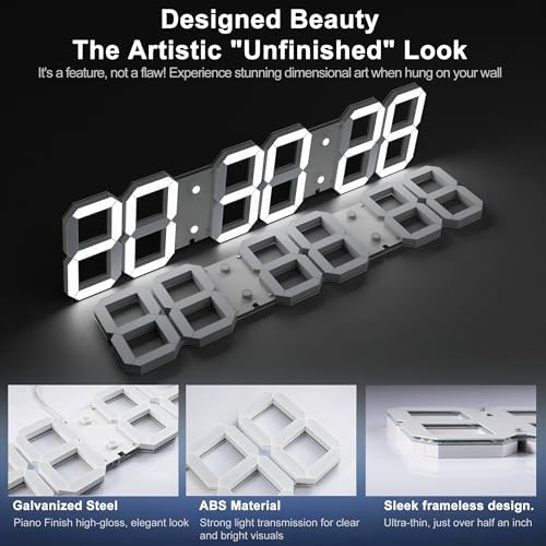 chkosda 27 inch large 3d led digital wall, side view
