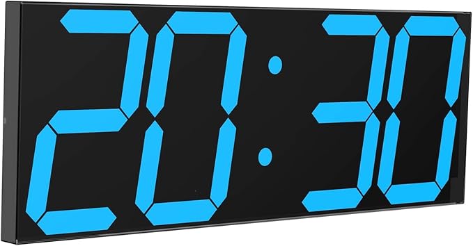 LED Large Digital Wall Clock, Oversize Wall Clock by CHKOSDA