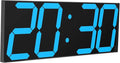 LED Large Digital Wall Clock, Oversize Wall Clock by CHKOSDA