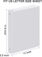 3 Ring Binder 1-1/2 Inch, ViVin Sturdy 1.5"-Round Ring Binder - Image 2