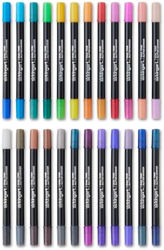 kingart 48-piece acrylic paint marker set – 2mm, front angle view