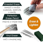 faber-castell try it box: dry mediums - 17, package contents