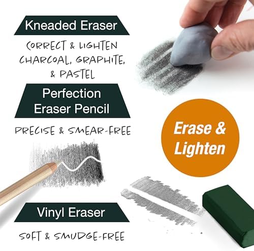 faber-castell try it box: dry mediums - 17, package contents