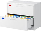 PEUKC 2 Drawer File Cabinet, Lateral Filing Cabinets by PEUKC