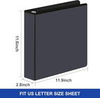 Comix Sturdy 2 Inch D-Ring Binders, 2.4mm-Thick, Holds 500 Sheets of 8.5" x 11" - Image 2