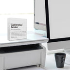 Difference Maker Definition Home Office Decor Wooden Box Sign Motivational - Image 6