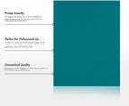 LUXPaper 8.5" x 11" Paper | Letter Size | Teal | 80lb. Text | 50 Qty - Image 8