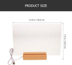 COHEALI Transparent Acrylic Desktop Message Board Frameless Office Note Board - Image 2