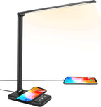 led desk lamp with wireless charger, usb charging, main product view
