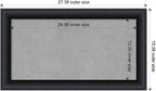Amanti Art Black Framed Magnetic Board 15x27 Small Vision Board - Image 4