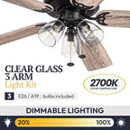 prominence home saybrook 52 inch farmhouse led indoor, package contents