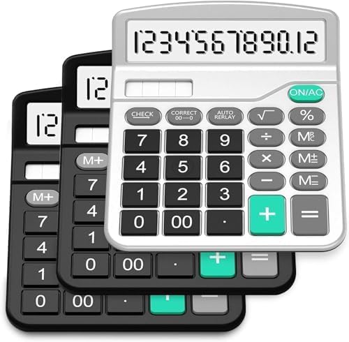 Solar & AA Battery Dual Power Electronic Calculator by SPLAKSCALCULATOR