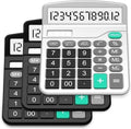 Solar & AA Battery Dual Power Electronic Calculator by SPLAKSCALCULATOR