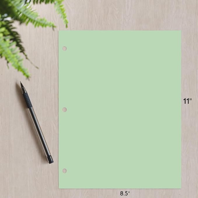 Copy And Printing Color Paper, 20 Lb. 3 Hole Punch 500 Sheets Per Ream. - Image 3