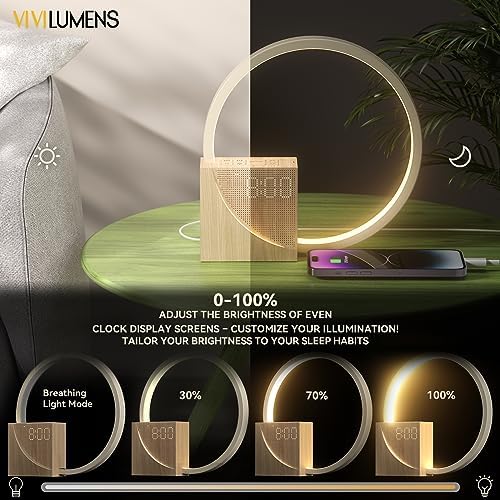 vivilumens sunrise alarm clock with sound machine for, package contents