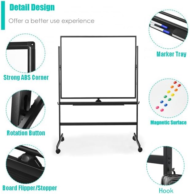 BIBOC Large White Board 32x48 Inches - Image 3