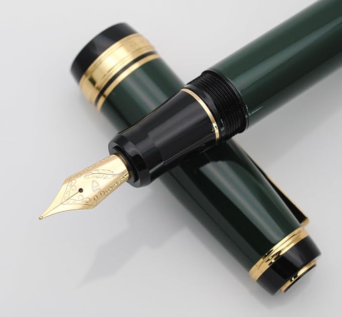xixixiaozhu Metal Big Fountain Pen Set Medium Nib 0.7mm, Includes Ink Refill - Image 3