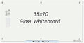Magnetic Glass Whiteboard 6' x 3', Large Glass Dry Erase Board 70 x 35 Inches by JJworldwide