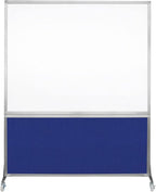 DivideWrite Mobile Whiteboard | Double Sided Dry Erase Board | Portable Office by VERSARE