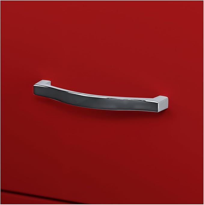 LYS SOHO Box/File/File Mobile Red File Cabinet, 3 Drawer - Image 8