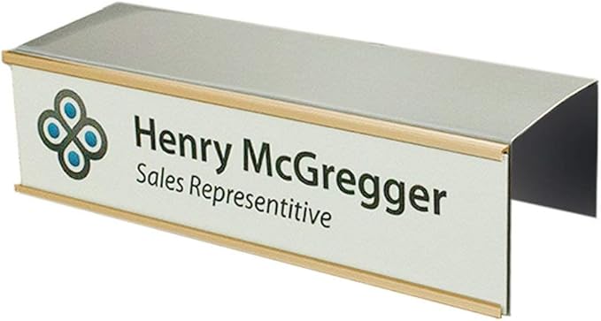 Over the Cube The Original Quality Aluminum, Changeable Cubicle Nameplate Holder - Image 2