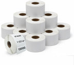 1 1/2" × 1" Direct Thermal Printer Labels, 10 Rolls, 000 Matte White Thermal