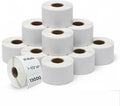 1 1/2" × 1" Direct Thermal Printer Labels, 10 Rolls, 000 Matte White Thermal by Unknown