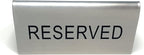 Metal Magery Reserved Table Signs Stainless Steel Metal Table Tent Sign - Image 5