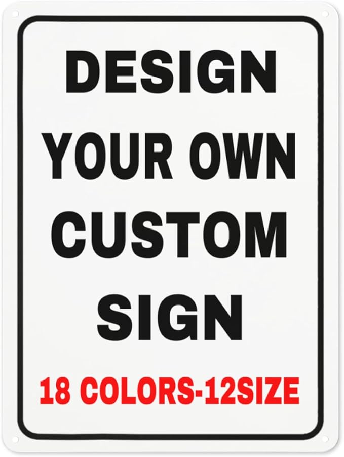 Custom Metal Personalized Signs by Custom