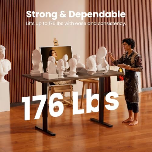 ErGear Height Adjustable Electric Standing Desk, 32 x 19 Inches Sit Stand up ...