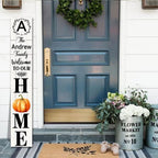 SRongmao Welcome To Our Home Porch Sign Personalized Welcome Sign - Image 2