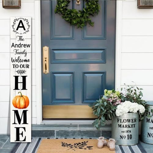 SRongmao Welcome To Our Home Porch Sign Personalized Welcome Sign - Image 2