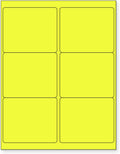 8-1/2 x 11 Neon Color High Light Fluorescent Labels