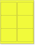 8-1/2 x 11 Neon Color High Light Fluorescent Labels by NextDayLabels