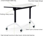 Foldable Conference Room Tables, Flip Top Mobile Training Table, Modern Meeting - Image 5