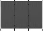 3 panel room divider 6 ft folding screen, view 9